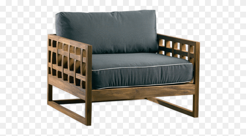 531x405 Kikapu Bench Chair Outdoor Studio Couch, Furniture, Bed, Cushion HD PNG Download