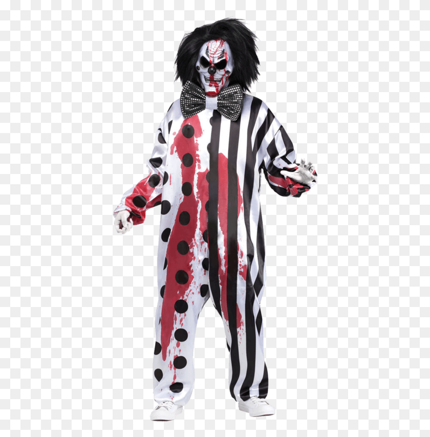402x794 Killer Clown Halloween Costumes For Men Clown, Performer, Person, Human HD PNG Download