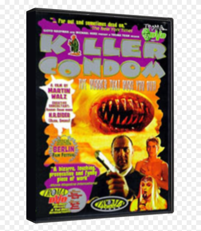 621x905 Killer Condom Dvd Kondom Des Grauens, Poster, Advertisement, Person HD PNG Download