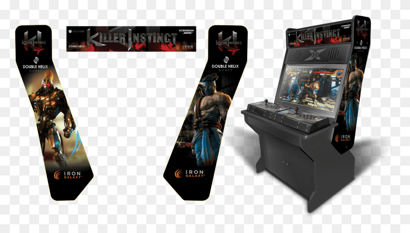 1135x609 Killer Instinct Inspired Graphics Theme For The 32 Halo 2 Arcade Machine, Person, Human, Arcade Game Machine HD PNG Download