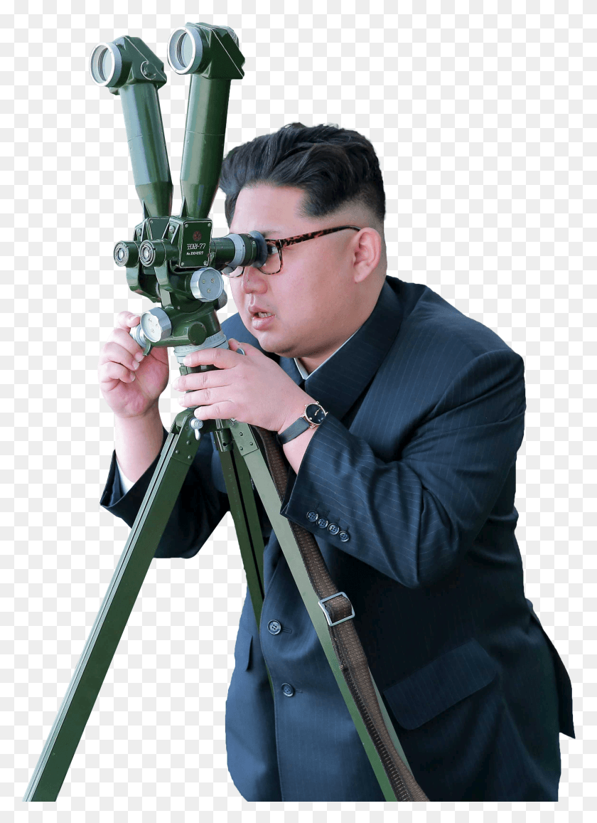 2329x3278 Kim Jong Un Looking Through Scope Cant See My Penis Meme, Tripod, Person, Human HD PNG Download