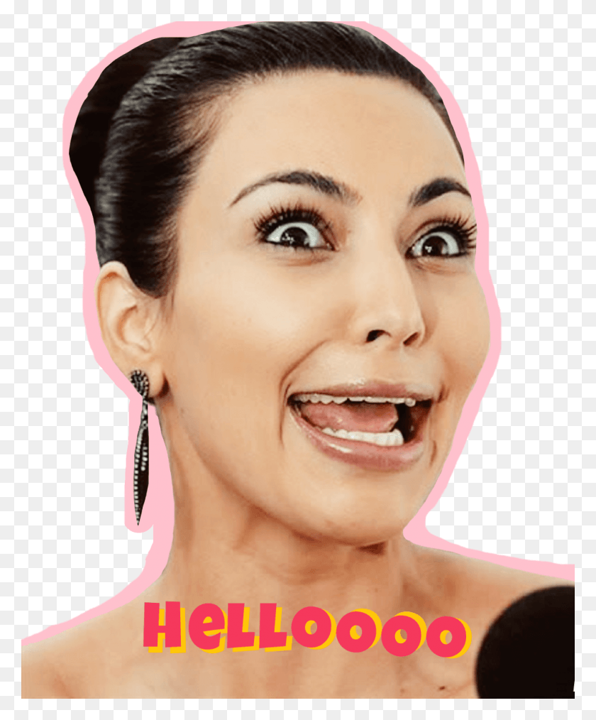 999x1222 Kim Kardashian Funny Face, Person, Human, Jaw HD PNG Download