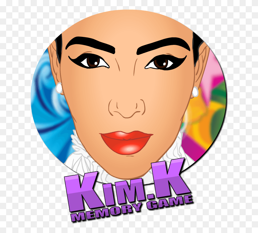 Kim Kardashian Memory Puzzle Poster, Face, Person, Human HD PNG Download do...