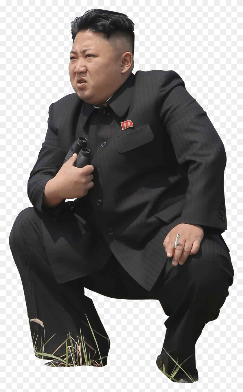 949x1570 Descargar Png / Kim No Dong Meme Ready Squat Pose Corea Del Norte, Ropa, Traje, Traje Hd Png
