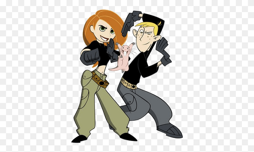 371x442 Kim Possible And Rufus, Comics, Book, Person HD PNG Download