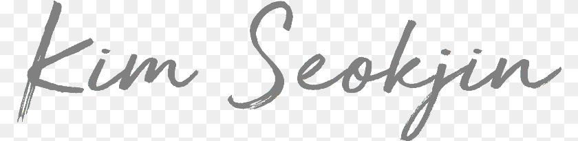 Kim Seokjin Name Sticker Calligraphy, Handwriting, Text PNG