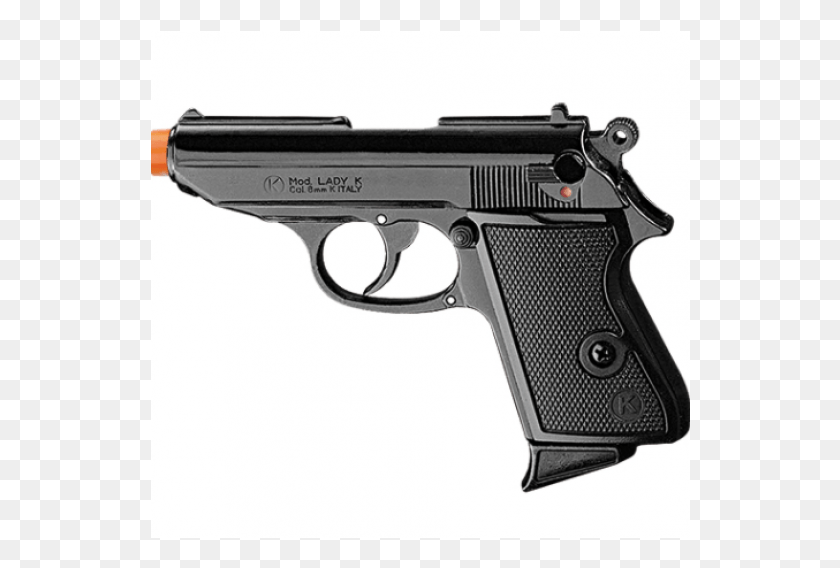 540x508 Kimar Lady K Front Firing Blank Gun Black Finish Glock Gen, Weapon, Weaponry, Handgun HD PNG Download