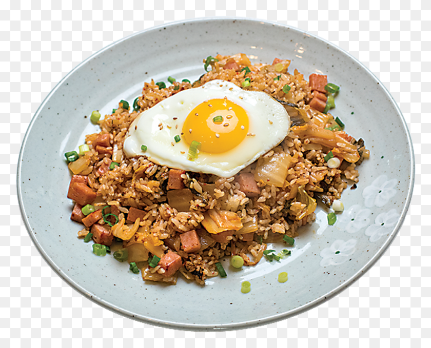 1185x941 Kimchi Fried Rice With Spam Doobys Kimchi Fried Rice, Egg, Food, Plant HD PNG Download