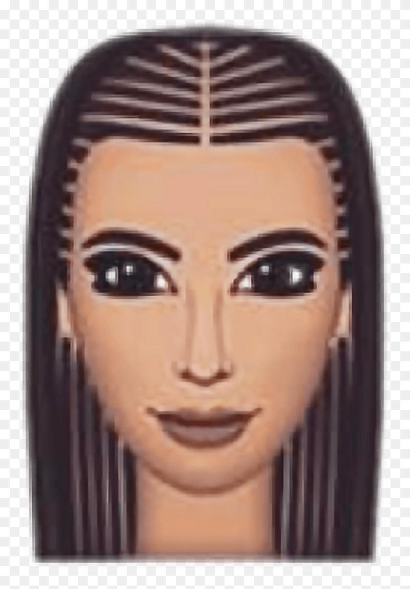 1024x1506 Descargar Pngkimoji Kimkardashian Kim Kardashian Face Emoji, Head, Face, Persona Hd Png