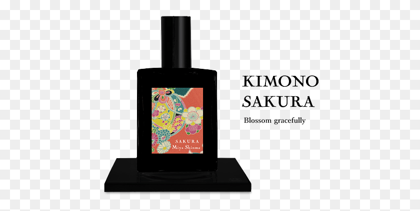 435x363 Descargar Pngkimono Sakura Eau De Parfum 55Ml Gadget, Botella, Cosméticos, Etiqueta Hd Png