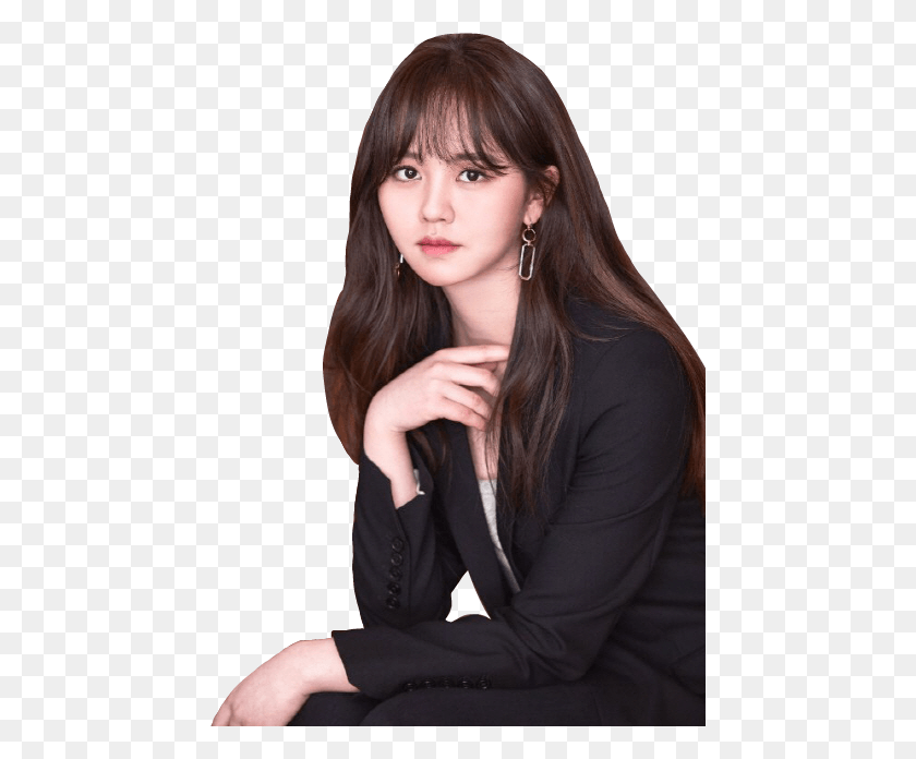 454x636 Kimsohyun Sohyun Kimsohyunpng Sticker Girl Kim So Hyun, Face, Person, Human HD PNG Download