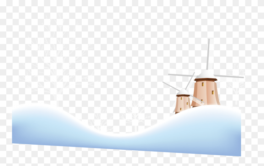 1360x816 Kinderdijk Snow Windmill Ветряная Мельница, Лампа, Здание, Архитектура Hd Png Скачать