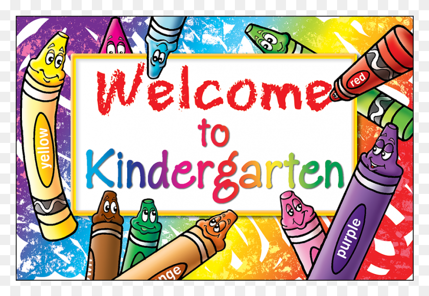 901x601 Kindergarten Welcome To Kindergarten, Crayon, Text, Graphics HD PNG Download