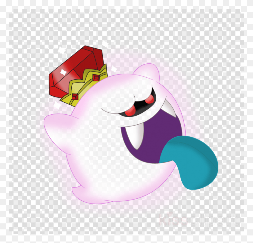 900x860 King Boo Clipart Luigi39s Mansion King Boo Luigis Mansion, Texture, Polka Dot, Graphics HD PNG Download