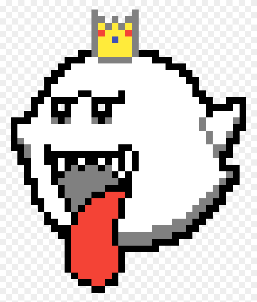Пиксельный призрак из Марио
