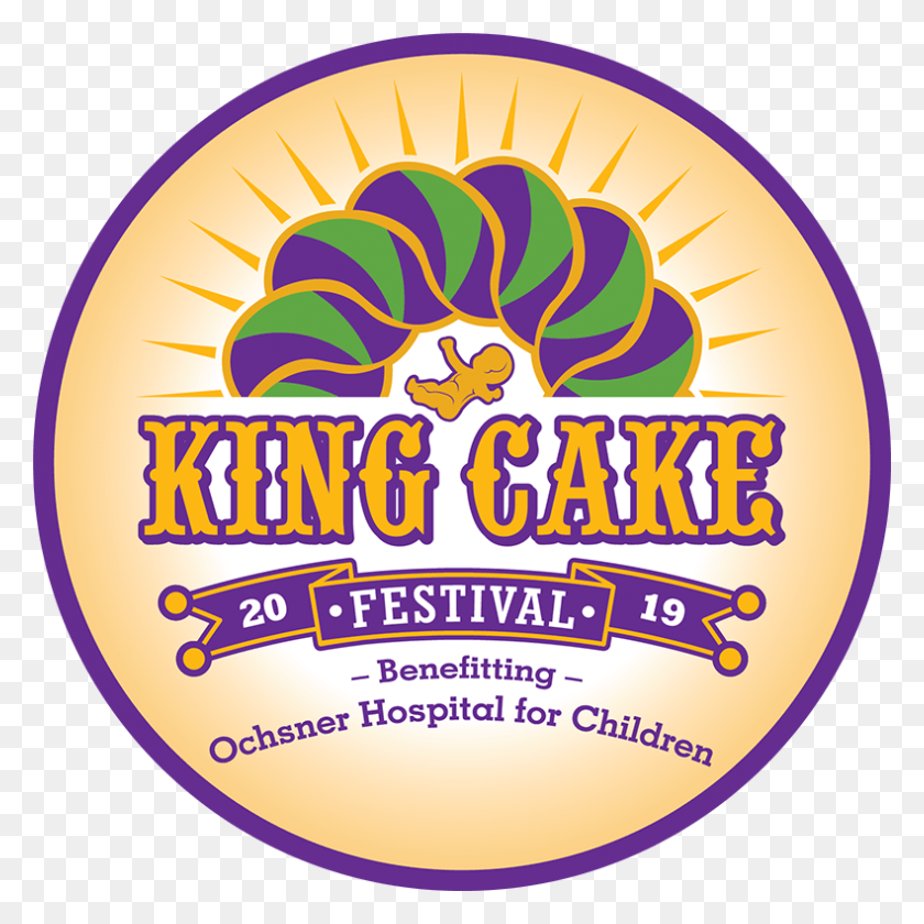 790x790 King Cake Festival 2019, Логотип, Символ, Товарный Знак Hd Png Скачать