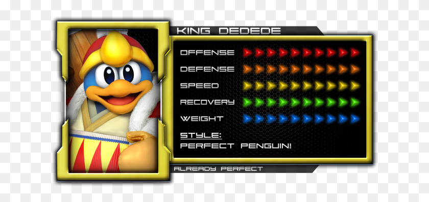 642x337 King Dedede39S Frame Data 1 Bayonetta Up B Hitbox, Toy, Marcador, Angry Birds Hd Png