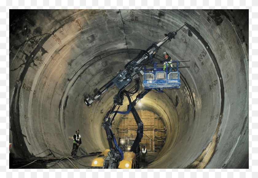 877x585 King Khafra Contact Grouting In Tunnel, Person, Human, Sewer HD PNG Download