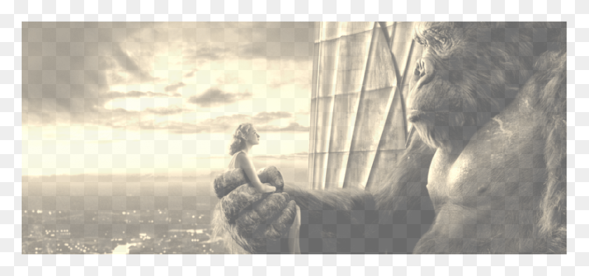 850x364 King Kong, Person, Human, Photography HD PNG Download