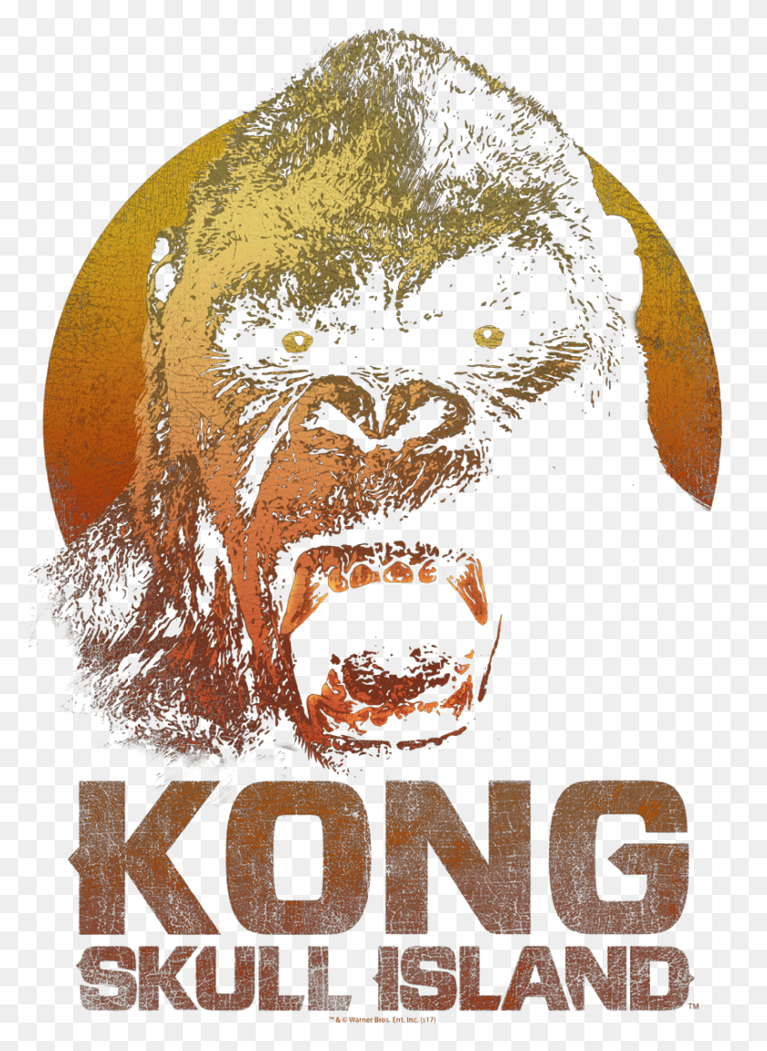 851x1191 King Kong Kong Men39s Long Sleeve T Shirt Kong Skull Island Book, Advertisement, Poster, Flyer HD PNG Download