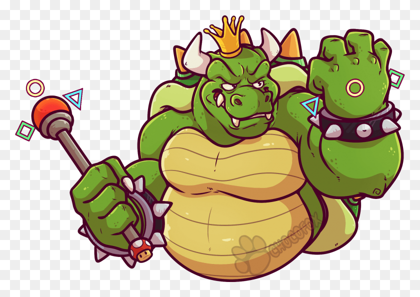 1776x1216 King Koopa, Sweets, Food, Confectionery HD PNG Download