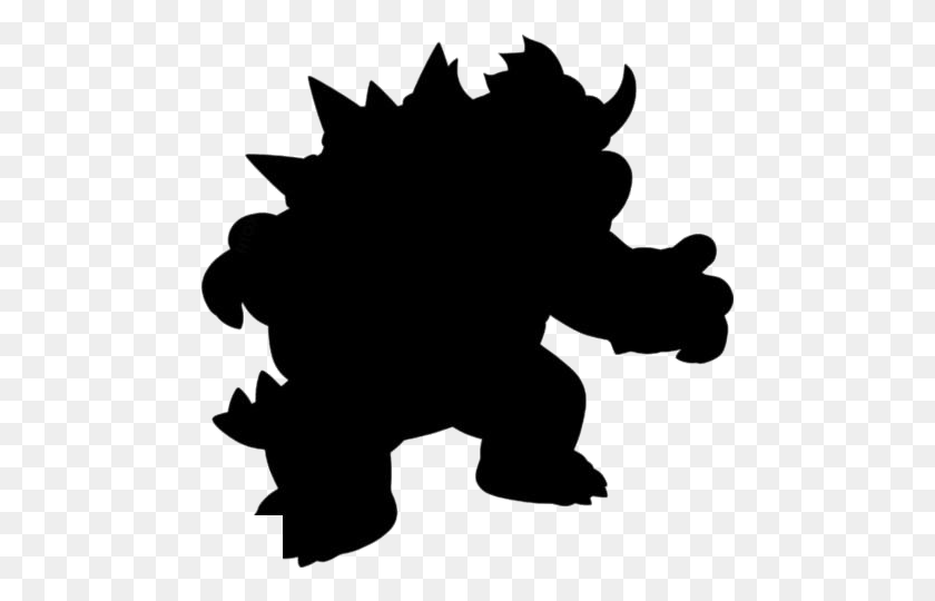 479x480 King Koopa For Transparent Clipart For Black And White Bowser, Leaf, Plant HD PNG Download