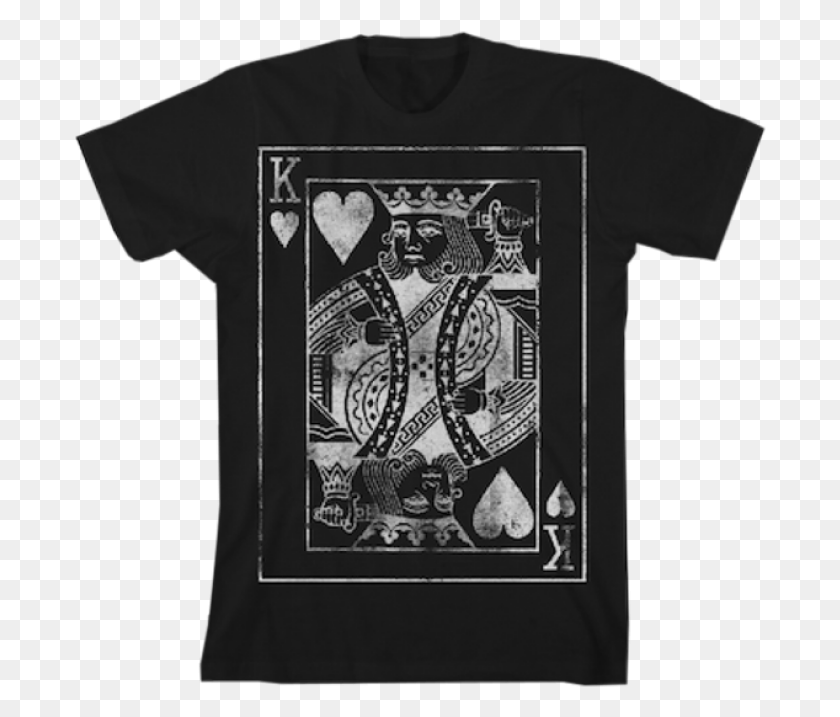 692x657 King Of Hearts Basic T Shirt Black King 810 Uk Merch King Of Hearts, Clothing, Apparel, T-shirt HD PNG Download
