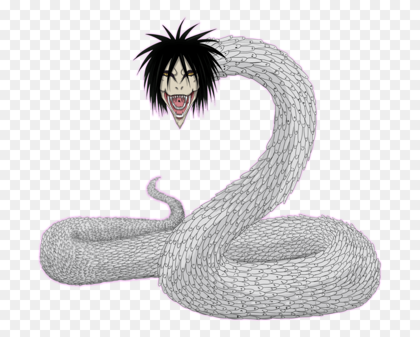 693x614 King Of Snakes By Arrancarfighter D677amr Naruto Orochimaru True Form, Sock, Shoe, Footwear HD PNG Download