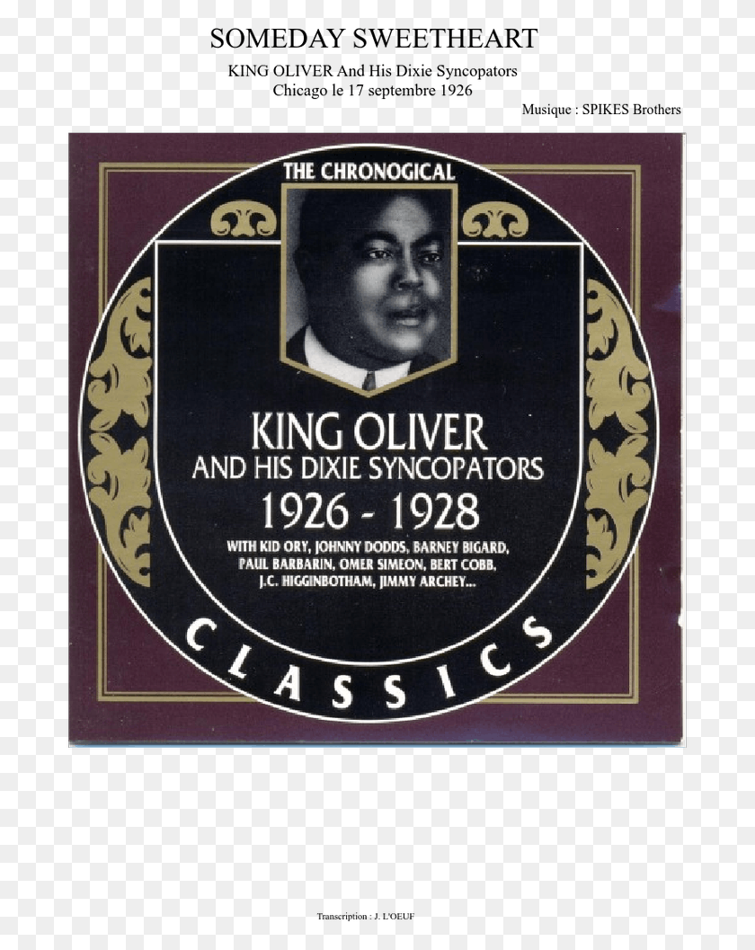 693x997 King Oliver 39S Creole Jazz Band Chimes Blues, Cartel, Anuncio, Etiqueta Hd Png