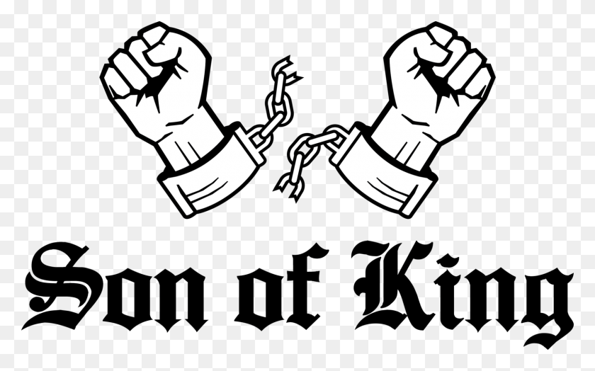 1500x893 King Son Of King, Hand, Fist, Stencil HD PNG Download