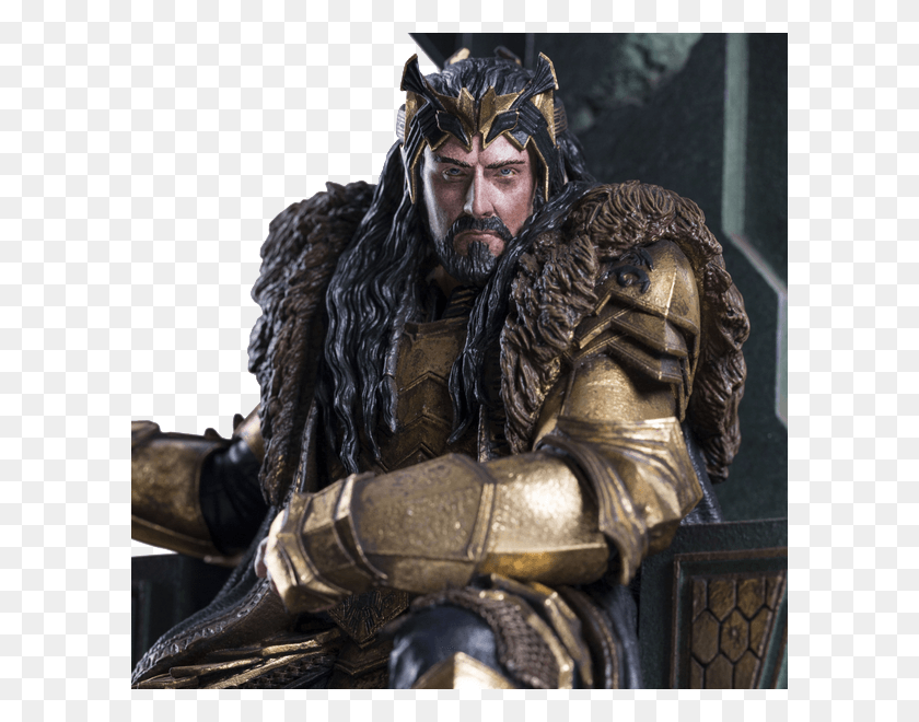 600x600 King Thorin On Throne Hobbit King, Person, Human, Figurine HD PNG Download