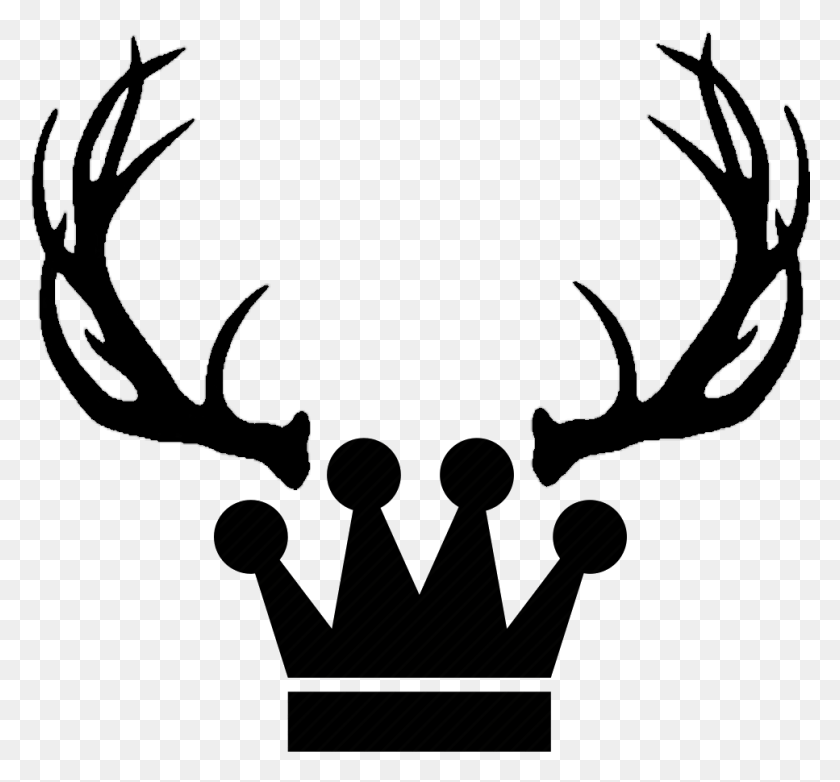 967x896 King Tumblr Clipart Free Library Silhouette Deer Antlers, Face, Photography HD PNG Download