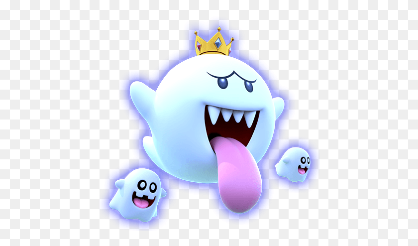 446x434 Kingboo Boo Ghost Mario Supermario Mario Party Star Rush Boo, Toy, Outdoors, Nature Hd Png