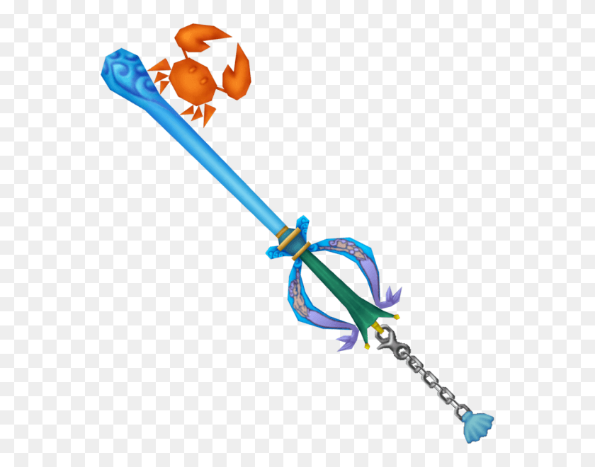562x600 Kingdom Hearts Atlantica Keyblade, Weapon, Weaponry, Bow HD PNG Download