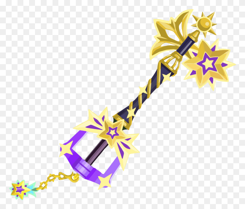 1006x848 Kingdom Hearts Clipart Transparent Fully Upgraded Starlight Keyblade, Symbol, Emblem, Weapon HD PNG Download