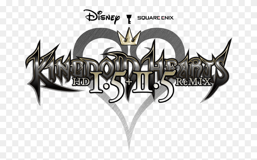 678x465 Kingdom Hearts Kingdom Hearts 1.5 2.5 Remix Logo, Tridente, Emblema, Lanza Hd Png