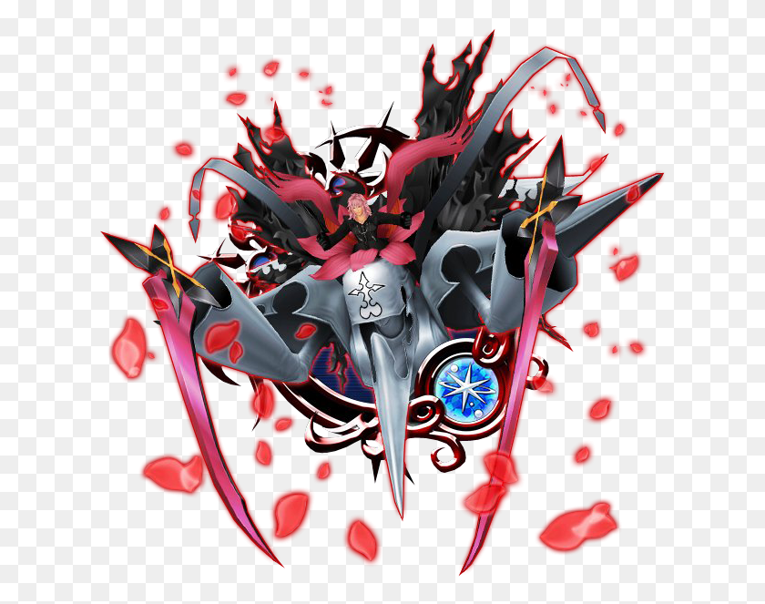 622x603 Kingdom Hearts Marluxia Boss, Graphics, Heart HD PNG Download