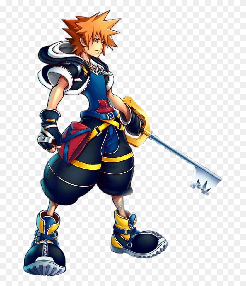 687x917 Kingdom Hearts Sora Render, Person, Human, Toy HD PNG Download