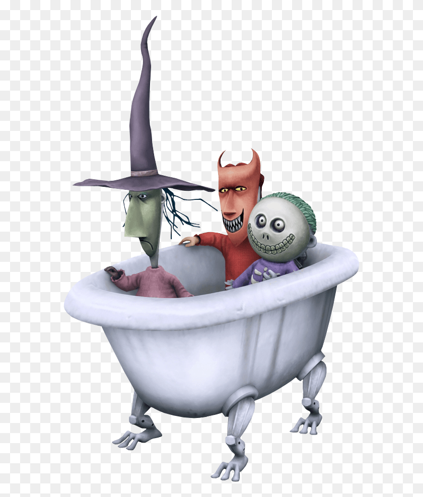 588x927 Kingdom Hearts Wiki Nightmare Before Christmas Tub, Bathtub, Person, Human HD PNG Download