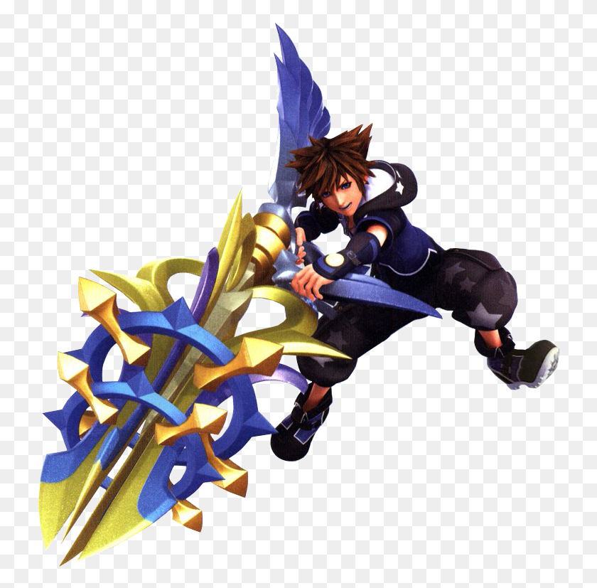 734x767 Kingdom Hearts Wiki Забастовка Форма Сора, Человек, Человек, Игрушки Hd Png Скачать