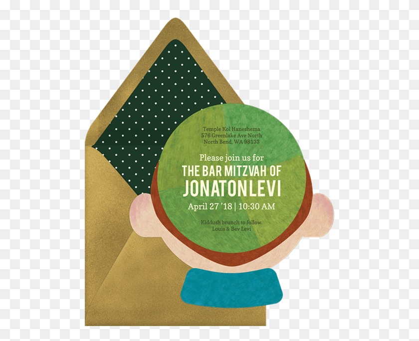 500x624 Kippah Calm Amp Party On Invitation Polka Dot, Flyer, Poster, Paper HD PNG Download