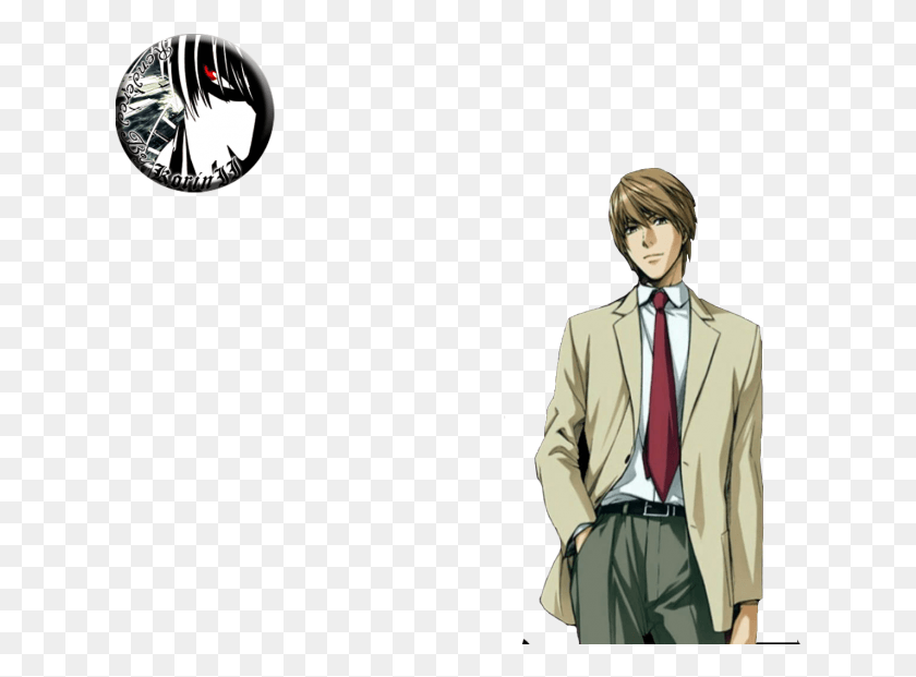 630x561 Kira Kira Death Note Outfit, Corbata, Accesorios, Ropa Hd Png