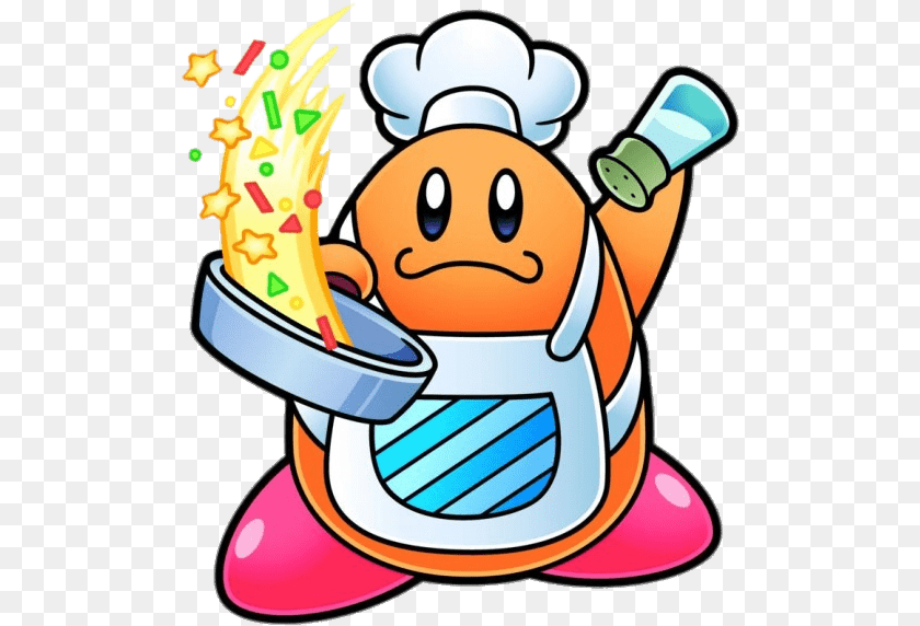 512x572 Kirby Chef Kawasaki Preparing Dish Chef Kawasaki Kirby, Birthday Cake, Cake, Cream, Dessert Clipart PNG