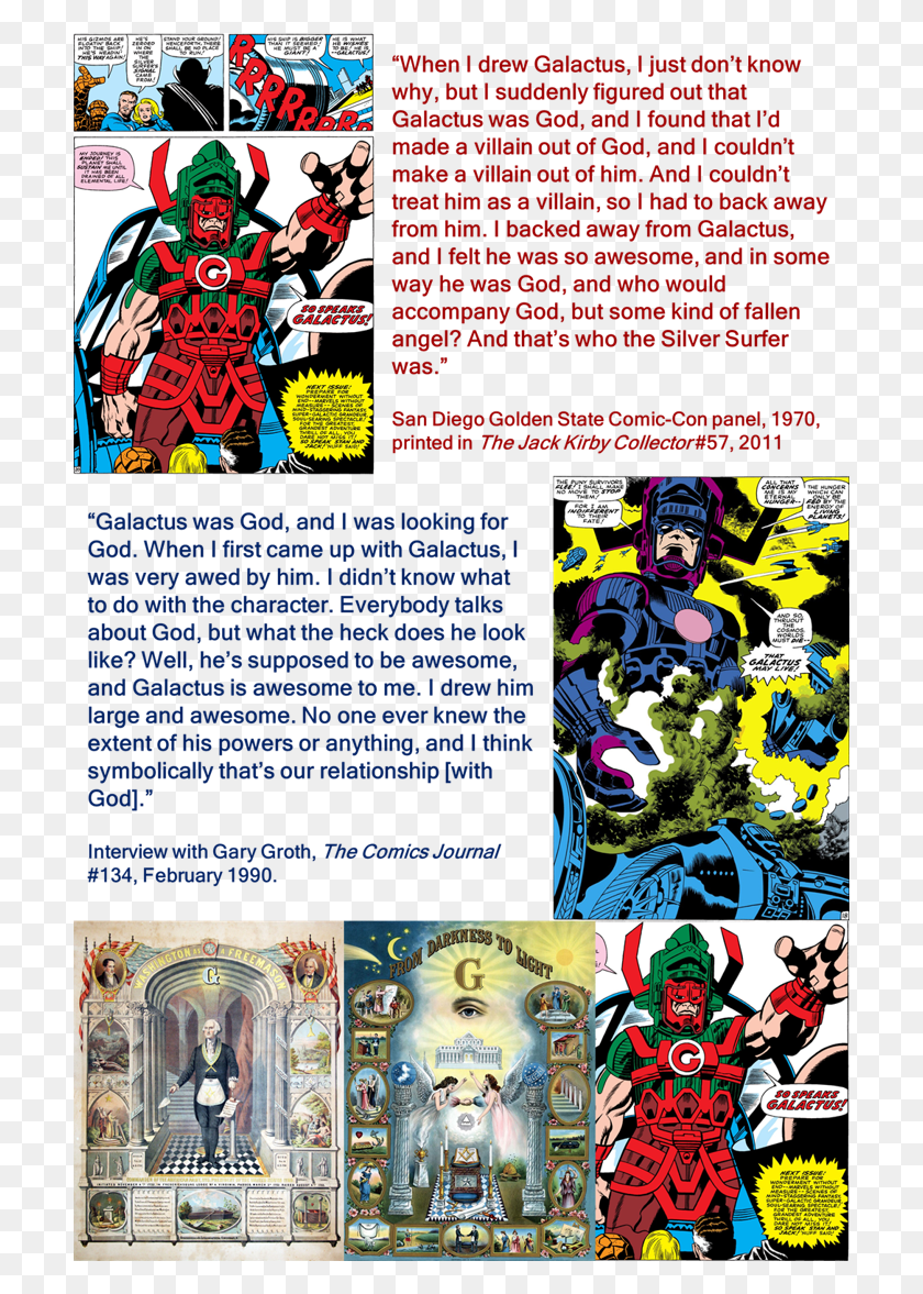 706x1117 Кирби Описал Создание Серебряного Серфера На Плакате, Человек, Человек, Бэтмен Hd Png Скачать