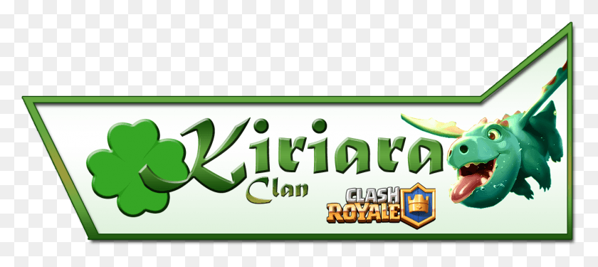 1330x538 Kiriara Clan Clash Royale, Text, Alphabet, Word HD PNG Download