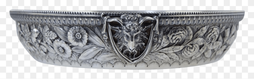 1027x265 Kirk Amp Son Sterling Repousse Centerpiece Bowl Wgoat Ceramic, Buckle, Rug, Silver HD PNG Download