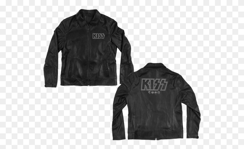 545x454 Kiss Authentic Leather Jacket Leather Jacket, Clothing, Apparel, Coat HD PNG Download