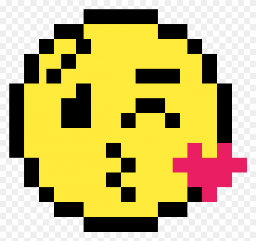 1185x1111 Descargar Png Beso Emoji Fruncir El Ceño Para Sonreír Emoji, Primeros Auxilios, Pac Man Hd Png