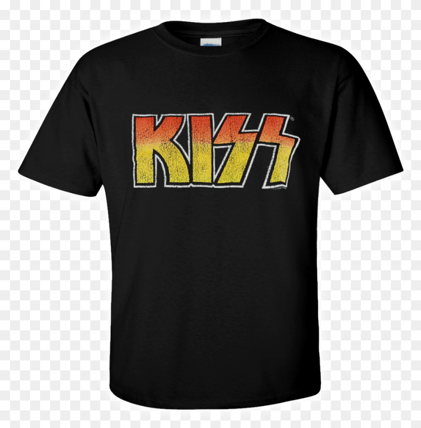 992x1010 Kiss Official T Shirt Vintage Logo Heavy Metal Rock Catman Kiss Makeup Kit, Clothing, T-shirt Sticker PNG