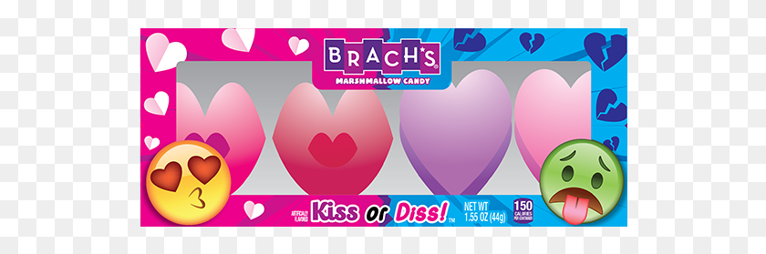 536x219 Kiss Or Diss Candy, Heart, Purple, Text HD PNG Download